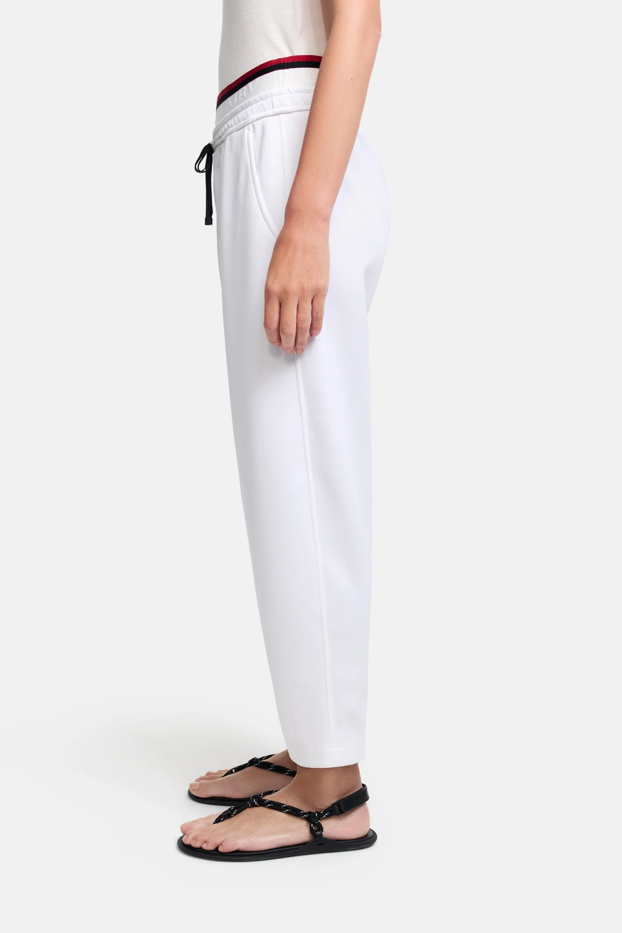 Odette Hose O Shape Cropped Pants - Off White by Cambio — view 4