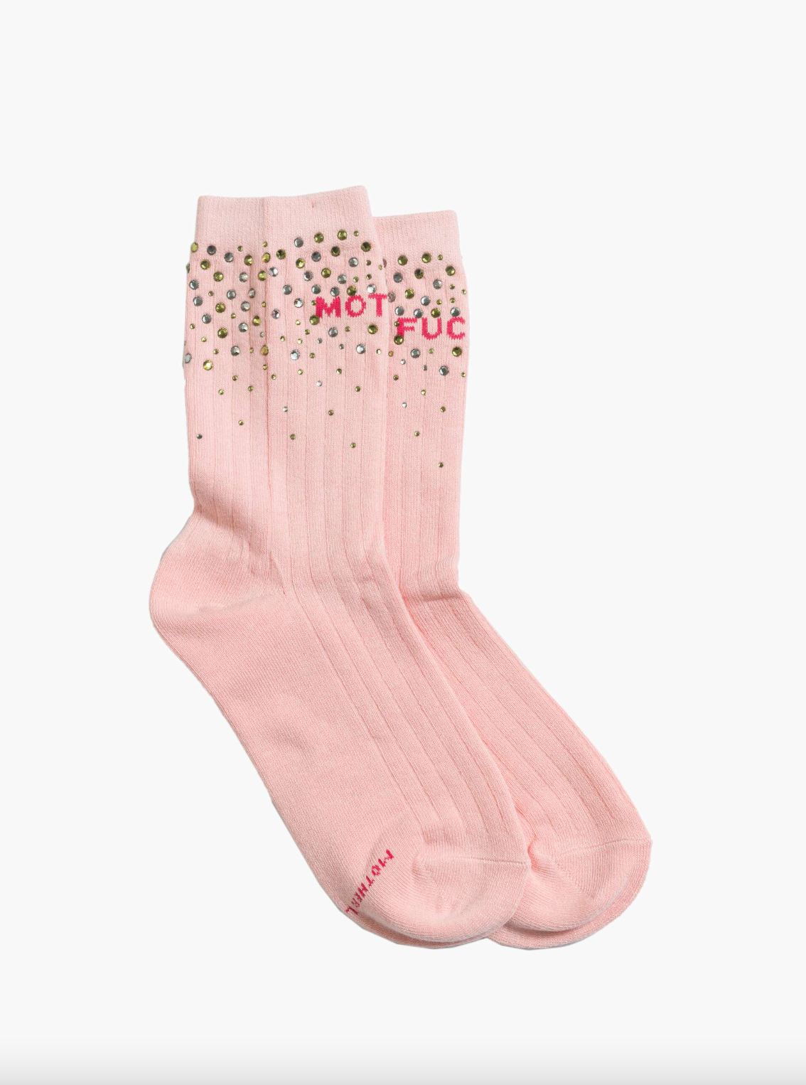 The Half Step Socks - Pink With Crystals by MOTHER | 25 South Boutiques