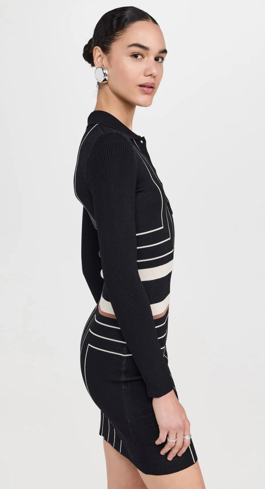 The Debra Dress - Black Border by Solid & Striped — view 3
