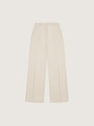 Cashmere Touch High Waisted Trousers - Off White by Circolo — view 5