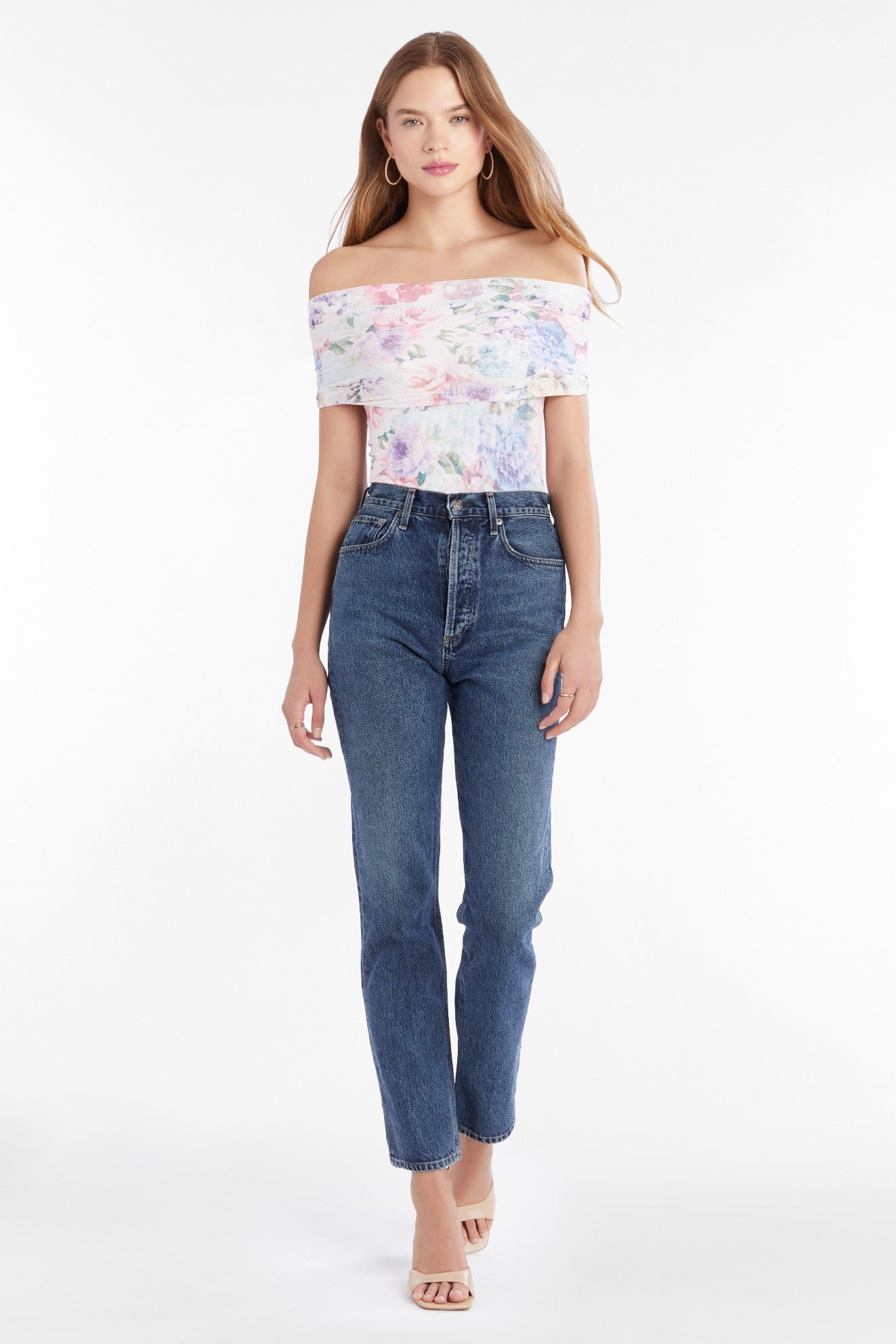 Leia Printed Mesh Top - Lorelei by Amanda Uprichard — alternate view