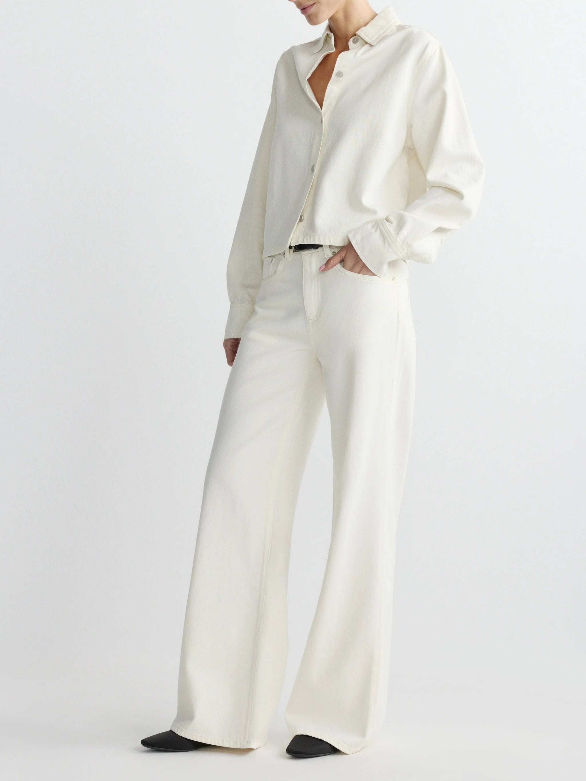Montauk Shirt Long Sleeve - Eggshell by DL1961 — view 3