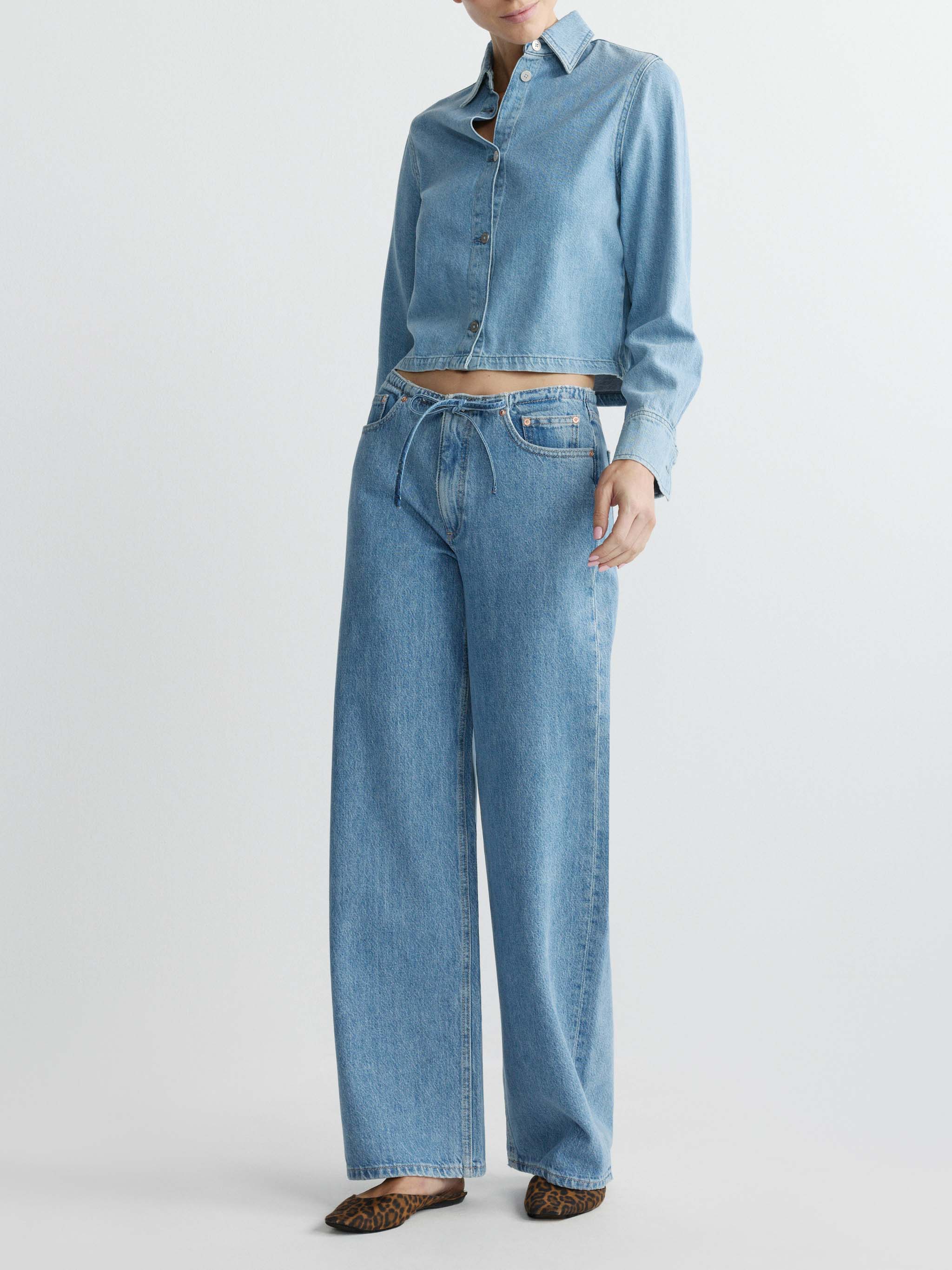 Sienna Low-Slung Wide Leg Relaxed 31” Jeans - River Aura by DL1961 | 25 South Boutiques