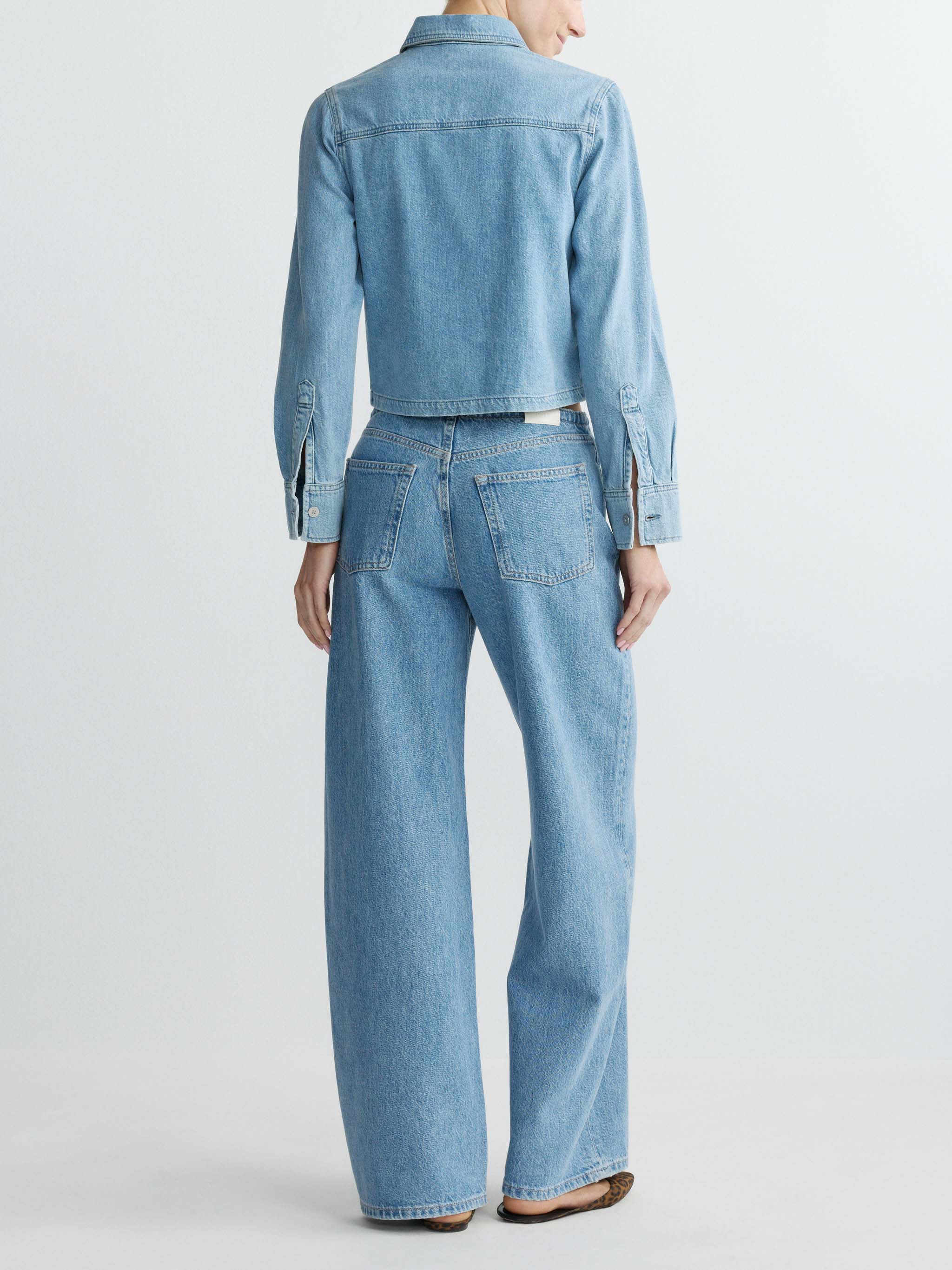 Sienna Low-Slung Wide Leg Relaxed 31” Jeans - River Aura by DL1961 — view 3
