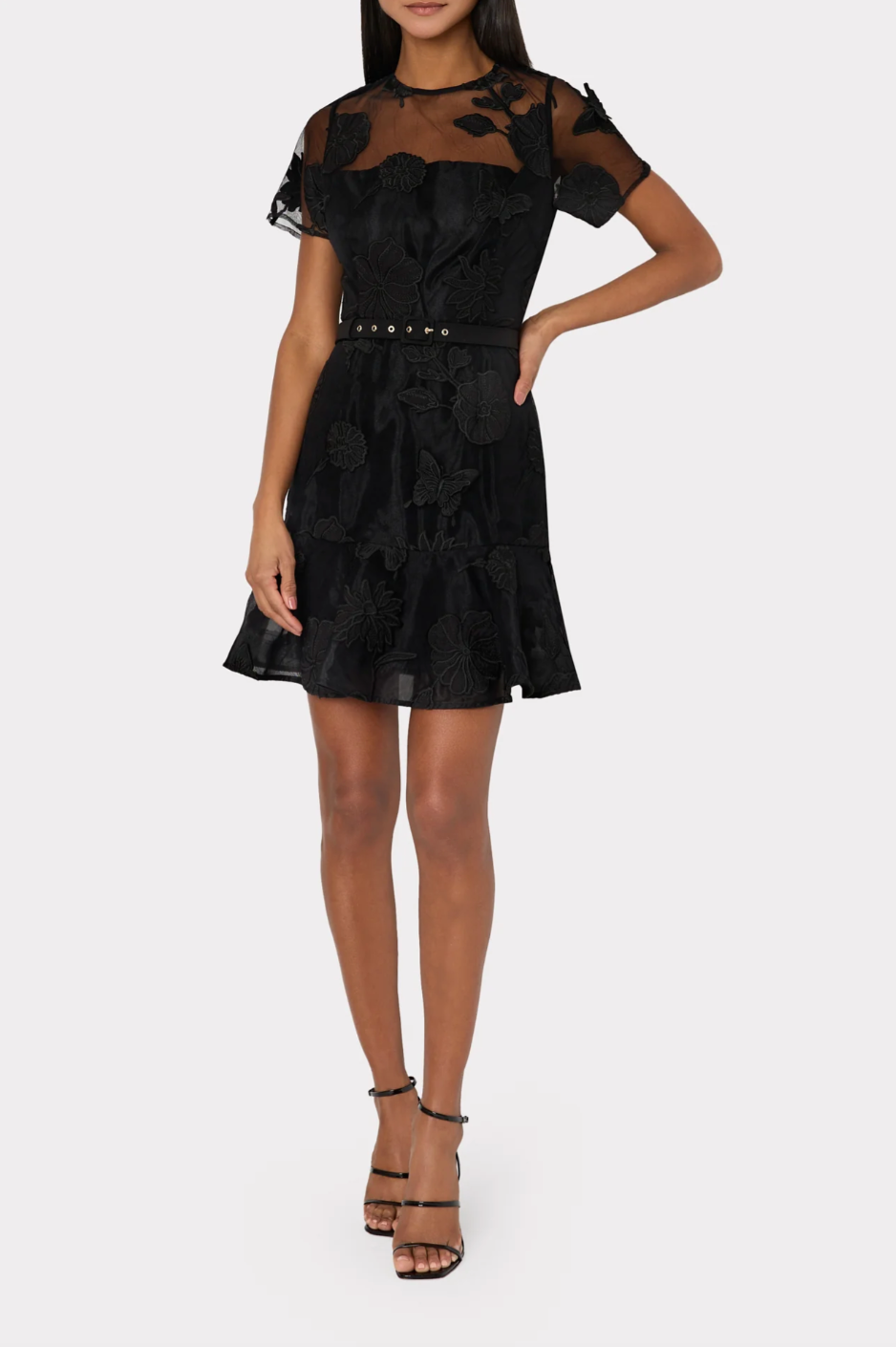 Rosie Butterfly Embroidery Dress - Black by Milly | 25 South Boutiques