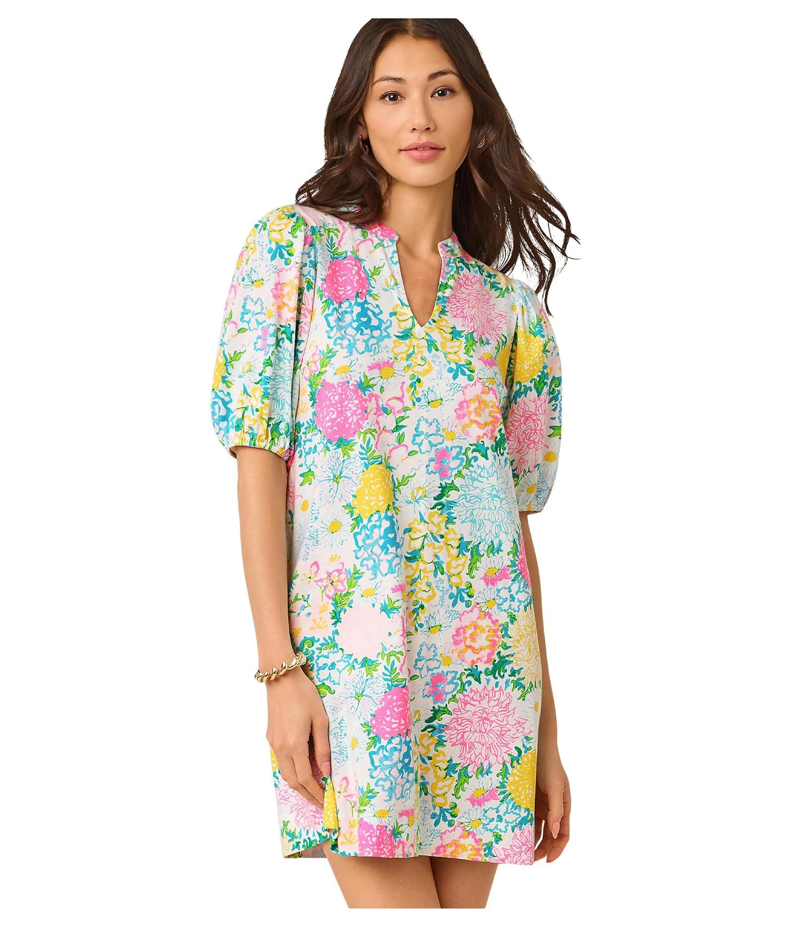 Carey Dress - Lilly Garden by Lilly Pulitzer — alternate view