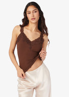 Lani Rib Knit Tank - Malt by Cami NYC — view 4