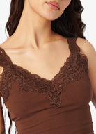 Lani Rib Knit Tank - Malt by Cami NYC — alternate view