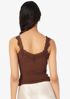 Lani Rib Knit Tank - Malt by Cami NYC — view 3