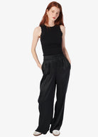 Rian Rib Knit Tank - Black by Cami NYC — view 4