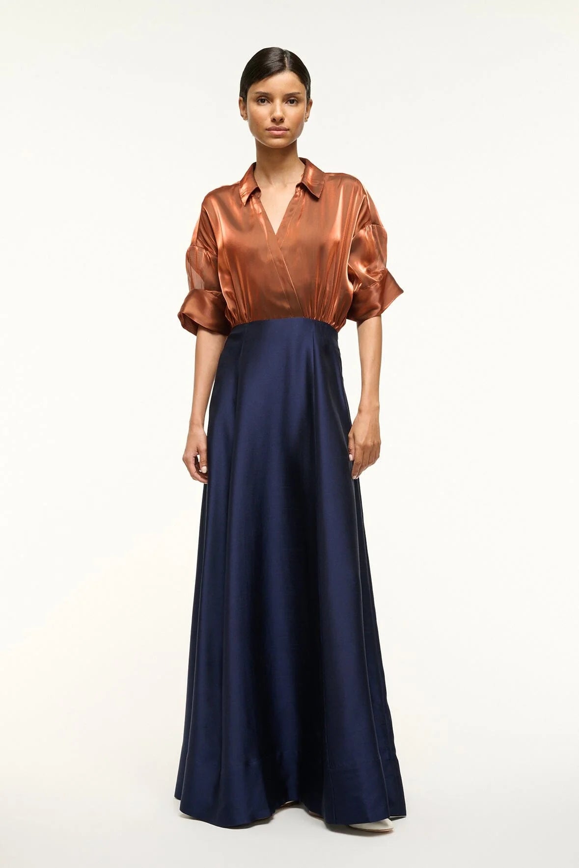Shubert Dress - Iridescent Cacao Midnight by STAUD | 25 South Boutiques
