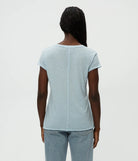 Baxter V Neck Tee - Fountain by Michael Stars — view 4