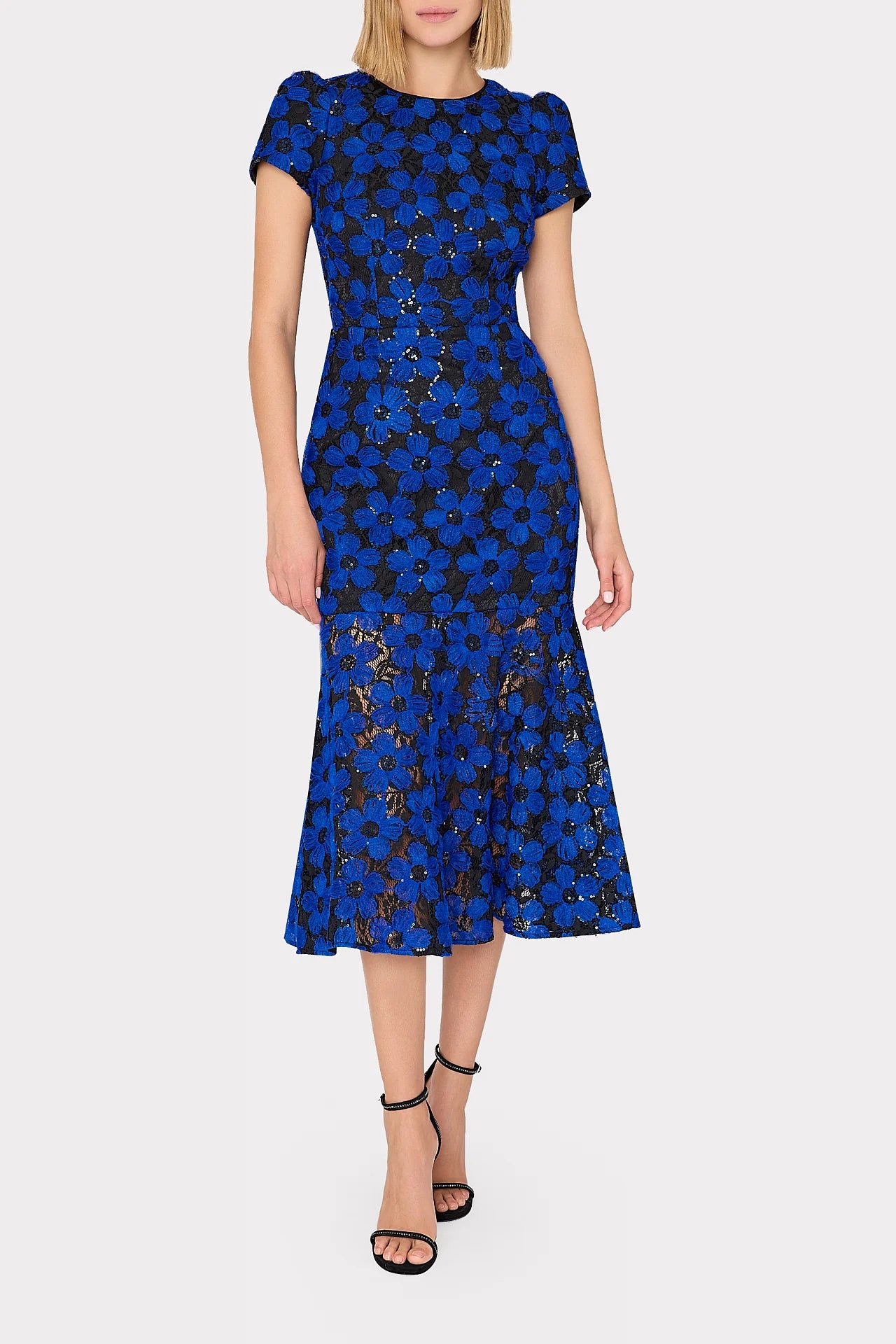Tahlia Tulle Embroidery Dress - Cobalt Black by Milly | 25 South Boutiques
