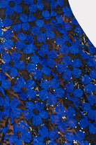 Tahlia Tulle Embroidery Dress - Cobalt Black by Milly — alternate view