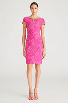 Thelma Keyhole Cocktail Dress - Passionfruit by Theia — view 5