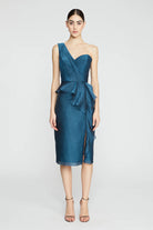 Zinnia One Shoulder Dress - Night Swim by Theia | 25 South Boutiques