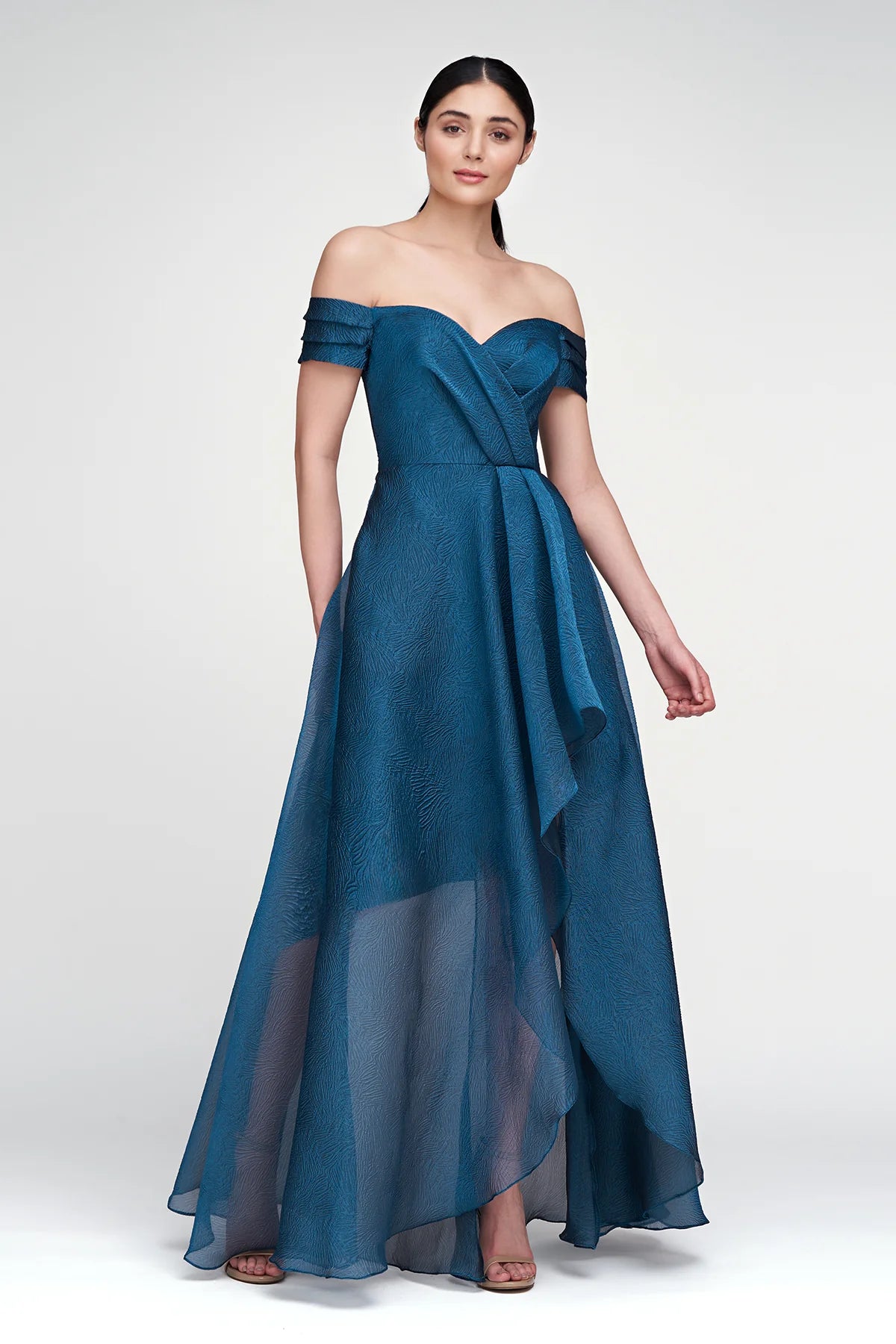 Cecilia High Low Gown - Night Swim by Theia | 25 South Boutiques