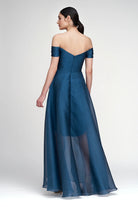 Cecilia High Low Gown - Night Swim by Theia — alternate view