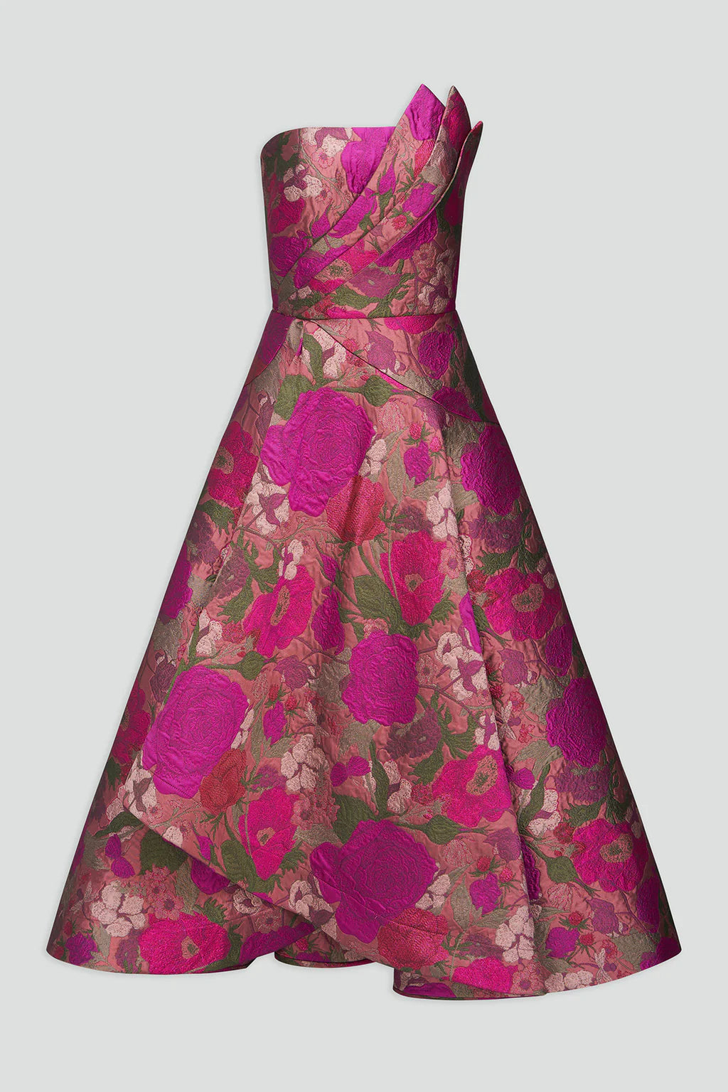 Carolina Strapless Dress - Rose Gold by Theia — view 6