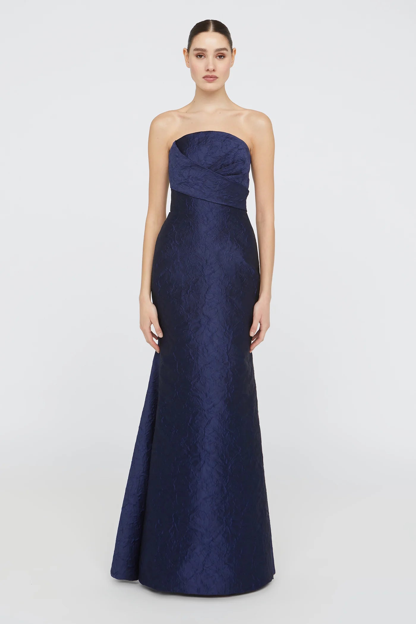 Harlow Strapless Gown - Midnight Fog by Theia — view 3