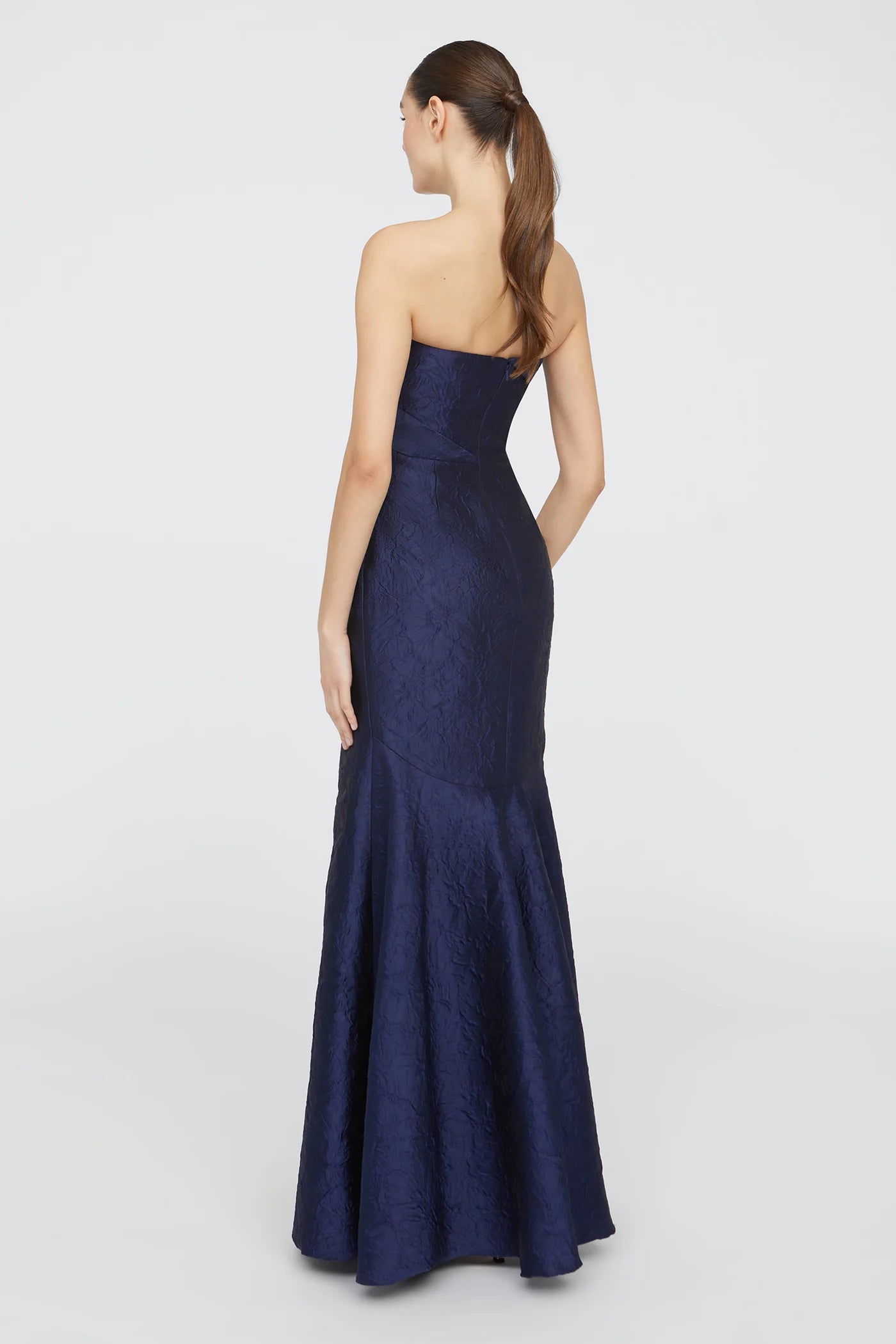 Harlow Strapless Gown - Midnight Fog by Theia — view 4