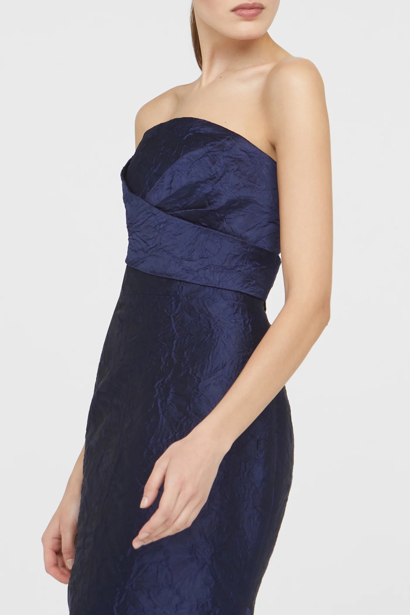 Harlow Strapless Gown - Midnight Fog by Theia — alternate view