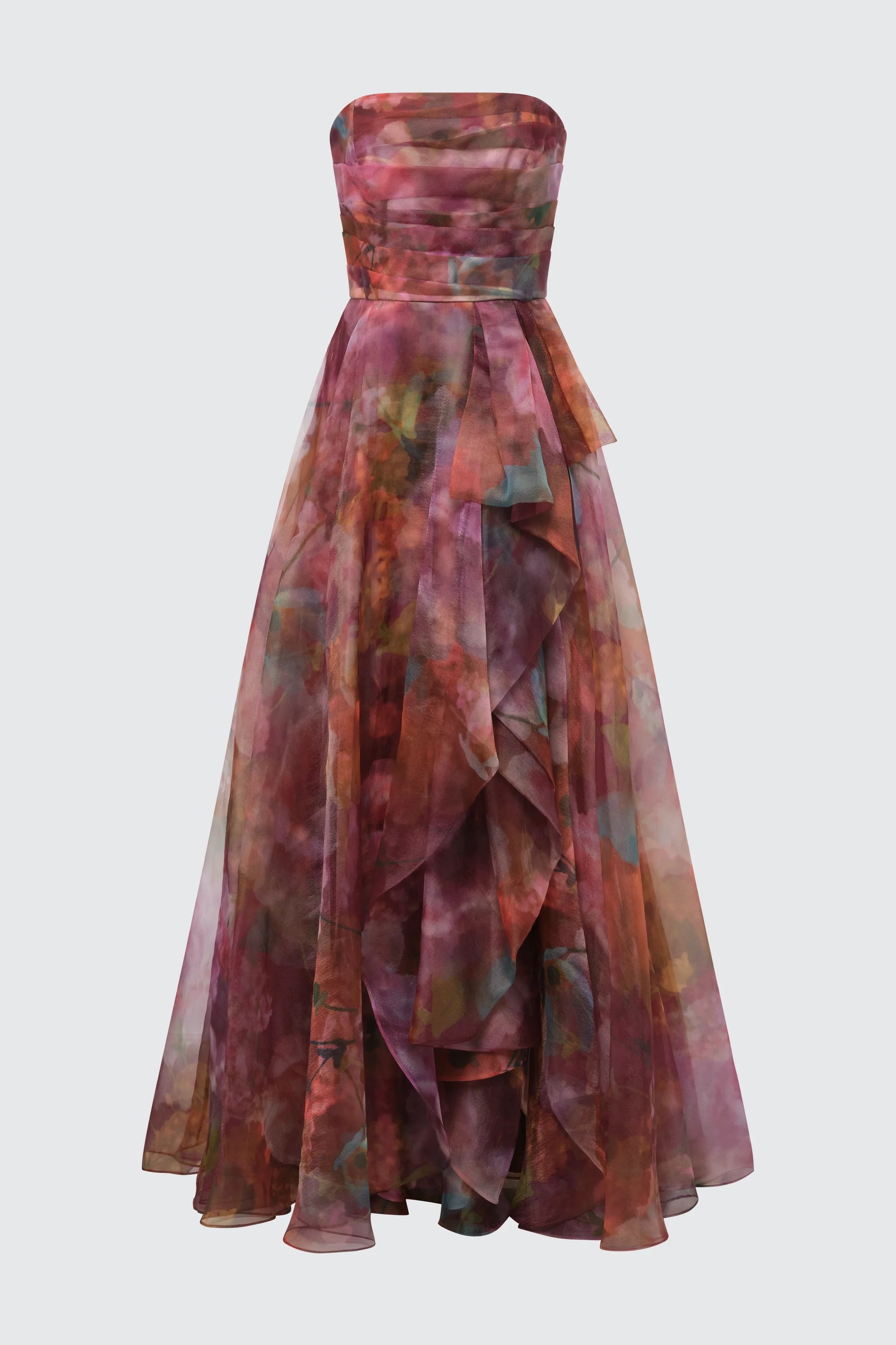 Fahreta Strapless Gown - Jubilee Floral by Theia — view 4