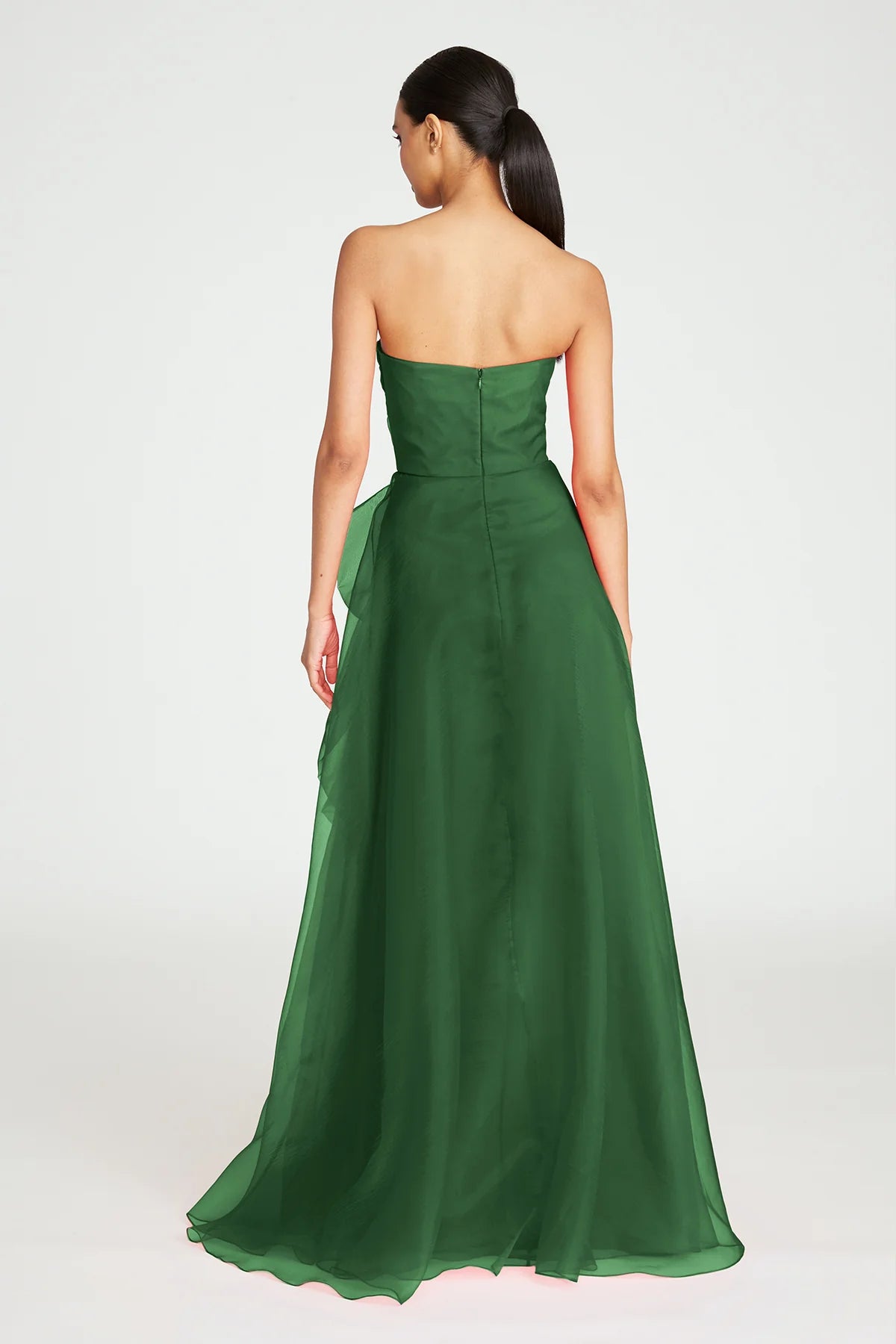 Teresa Strapless Draped Gown - Thorn by Theia — view 4