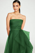 Teresa Strapless Draped Gown - Thorn by Theia — alternate view