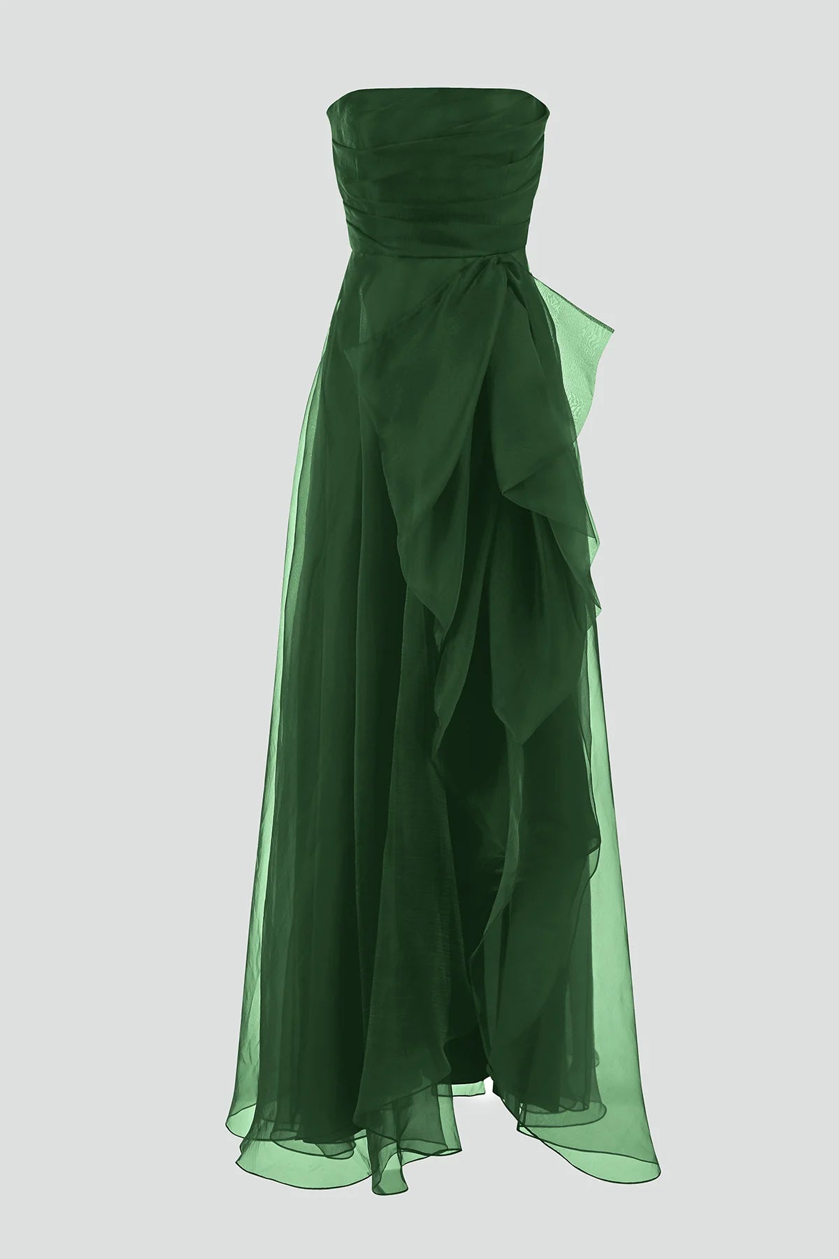 Teresa Strapless Draped Gown - Thorn by Theia — view 5
