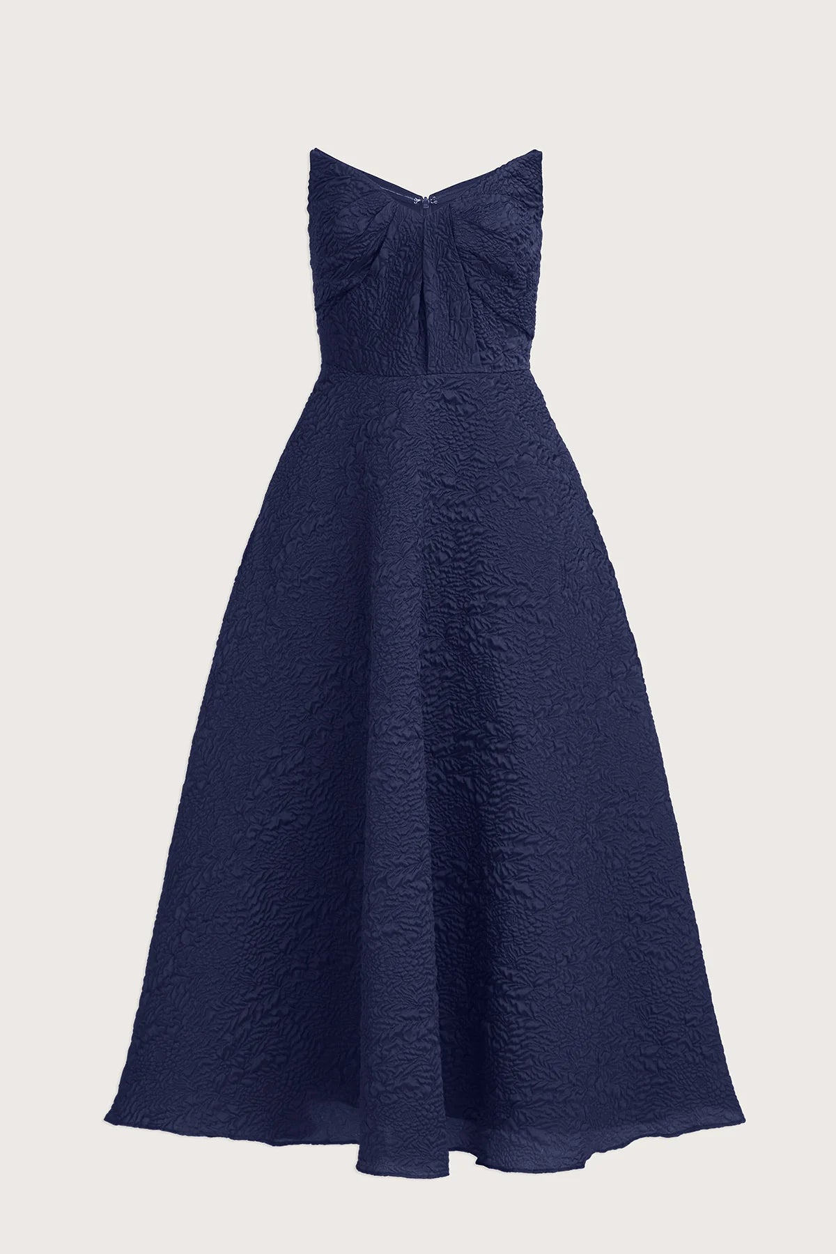 Ellie A Line Midi Dress - Navy by Theia — view 5