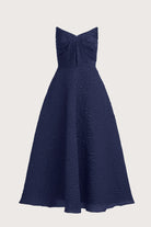 Ellie A Line Midi Dress - Navy by Theia — view 5