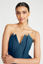 Imogen Gown - Moroccan Blue by Theia — view 4