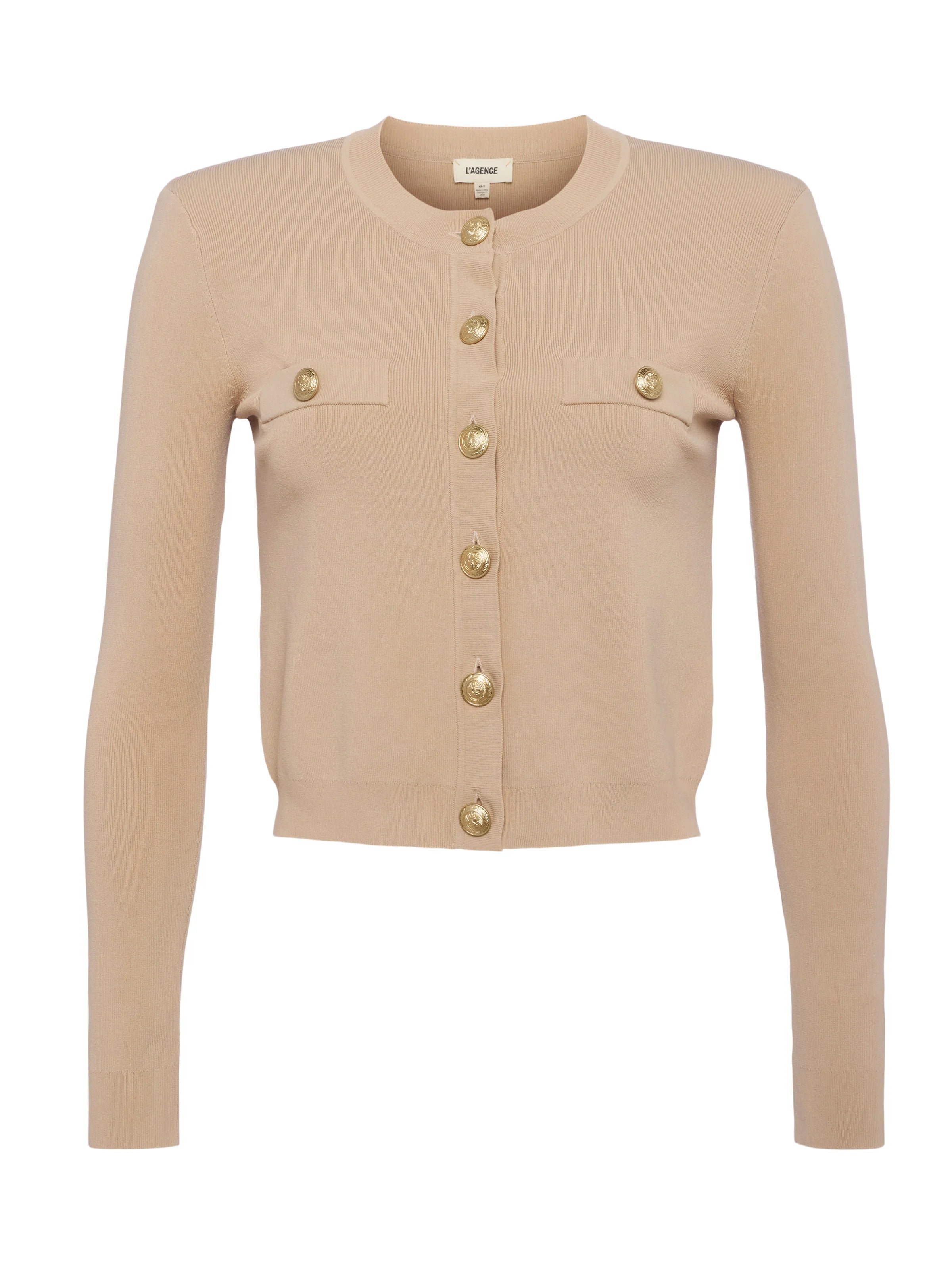 Toulouse Cardigan - Almond by L'agence — view 6
