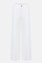 Tess Wide Leg Jeans - Pure White Stone by Cambio — view 5