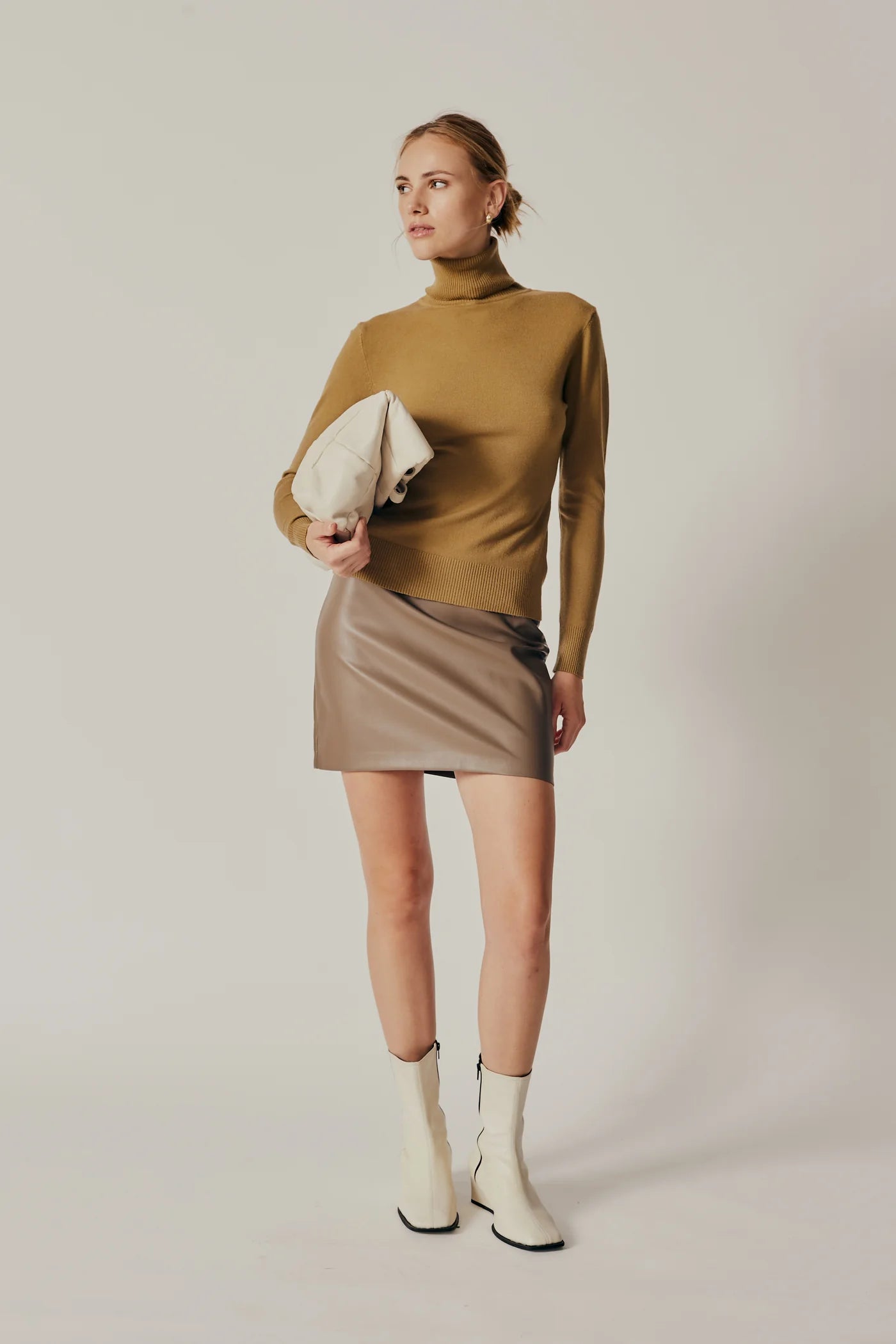 Silene Sweater - Khaki by Deluc — alternate view