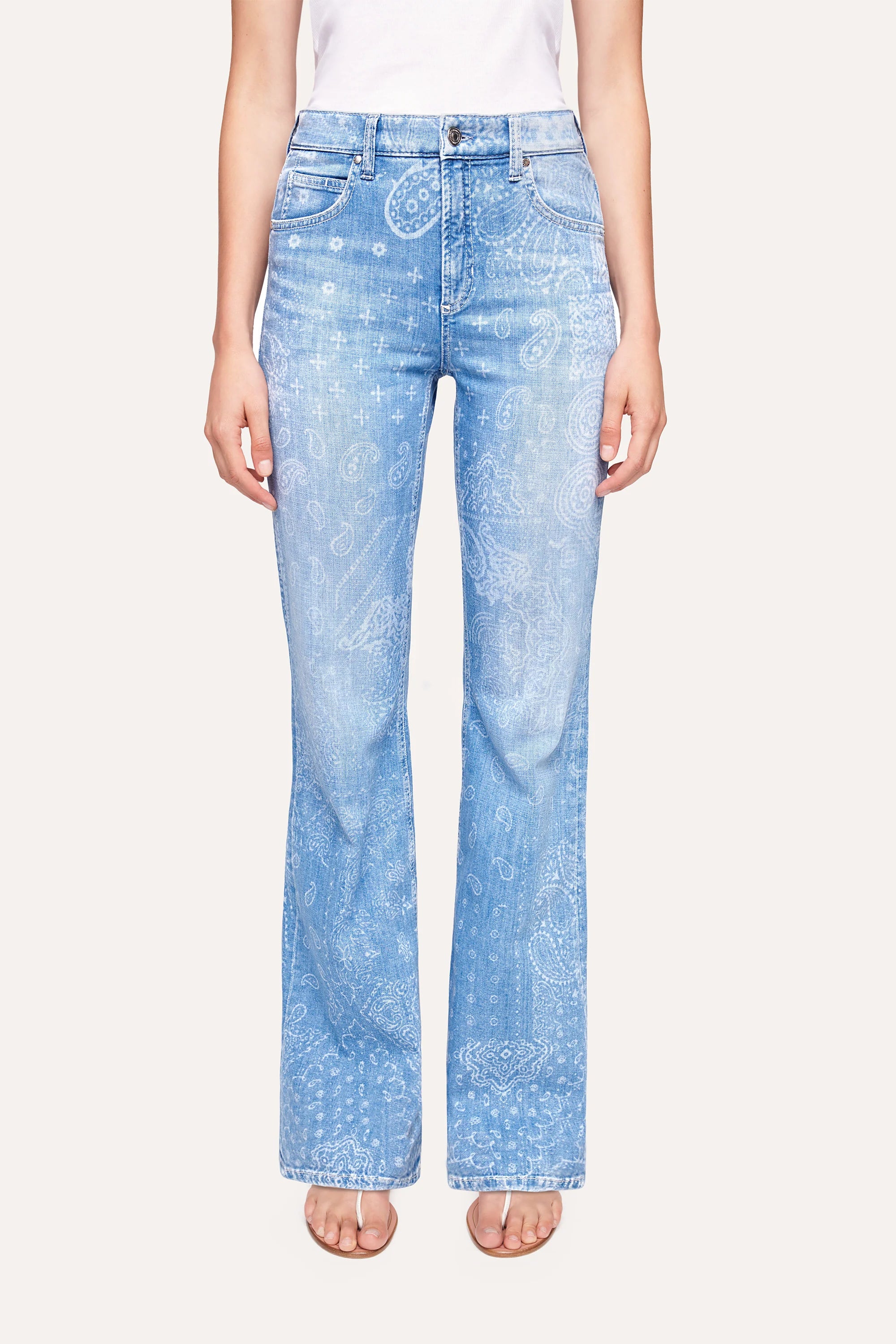 Fabienne Paisley Flared Jeans - Summer by Cambio | 25 South Boutiques