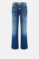 Francesca Flared Fit Cropped Jeans - Hemp Authentic Fringe by Cambio — view 5