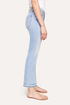 Paris Easy Kick Flared Crop Denim - Super Bleach by Cambio — view 3