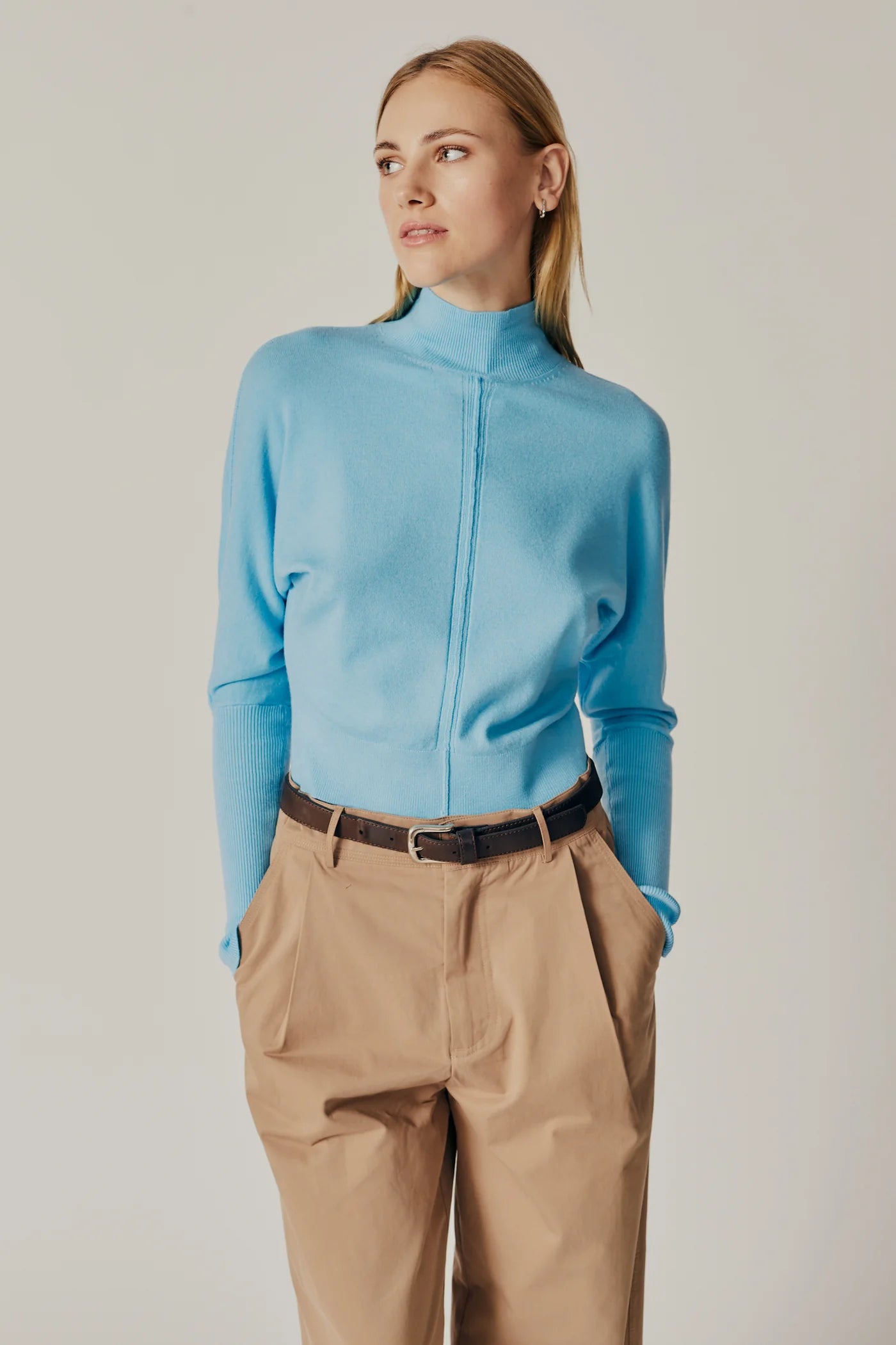 Campanula Turtleneck - Cyan by Deluc | 25 South Boutiques
