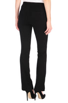 High Rise 5 Pocket Pull On Pant - Black by Tractr — view 3