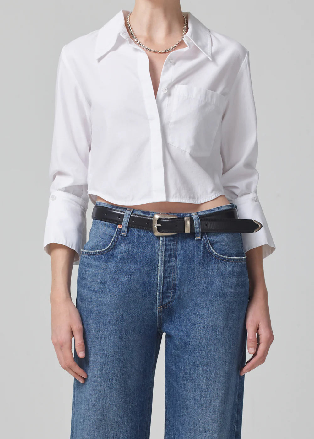Bea Crop Top - White by Citizens of Humanity | 25 South Boutiques