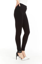 Pull On Ponti Skinny Pant - Black by Tractr — view 3