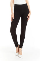 Pull On Ponti Skinny Pant - Black by Tractr — alternate view