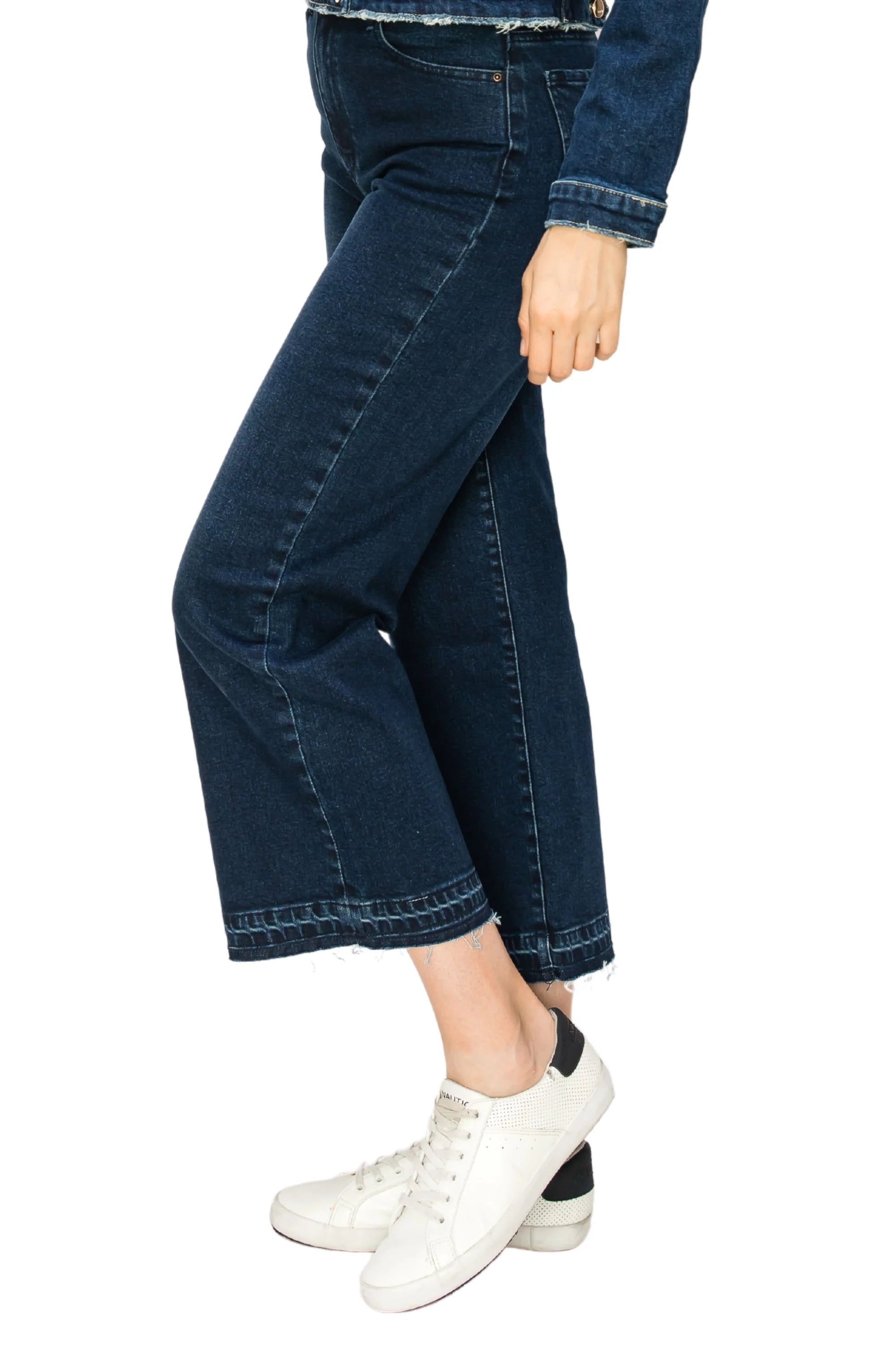 Alice High Rise Ankle Wide Leg - Indigo by Tractr — alternate view