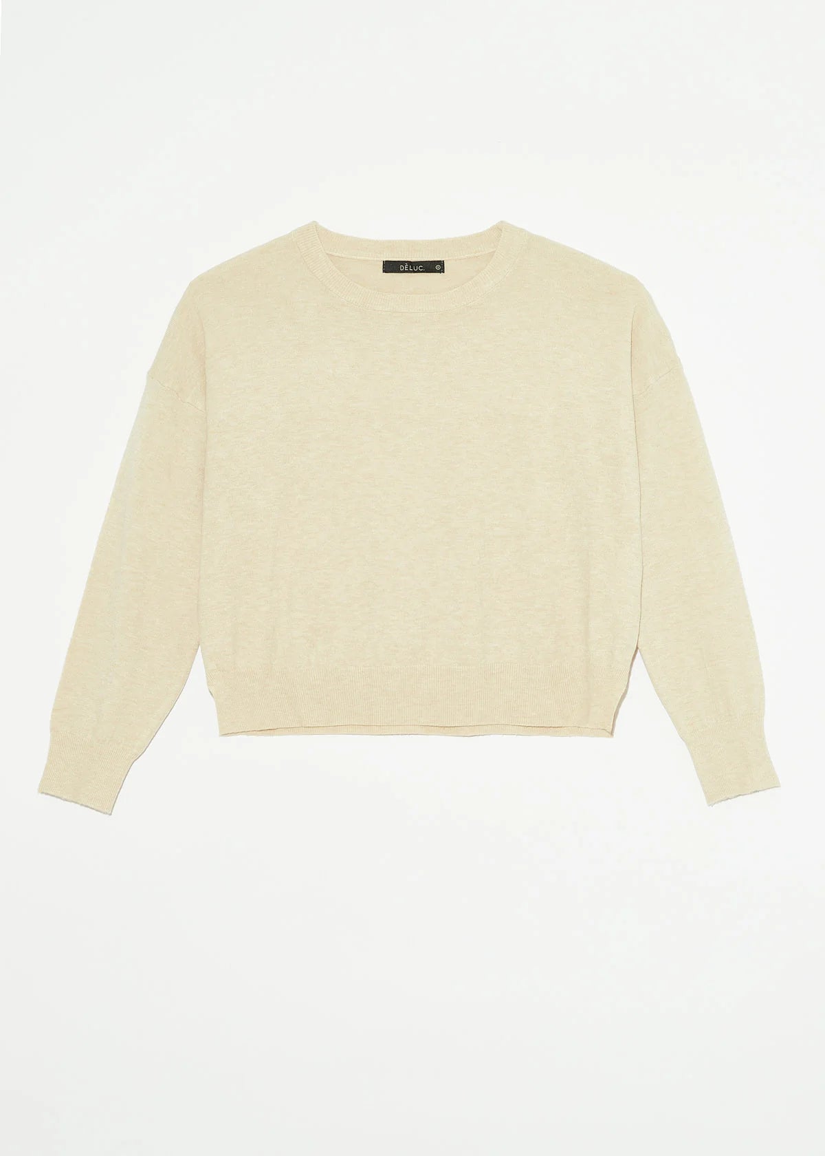 Polly Pullover - Ecru Melange by Deluc — alternate view