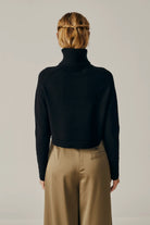 Pugliese Turtleneck Sweater - Black by Deluc — alternate view