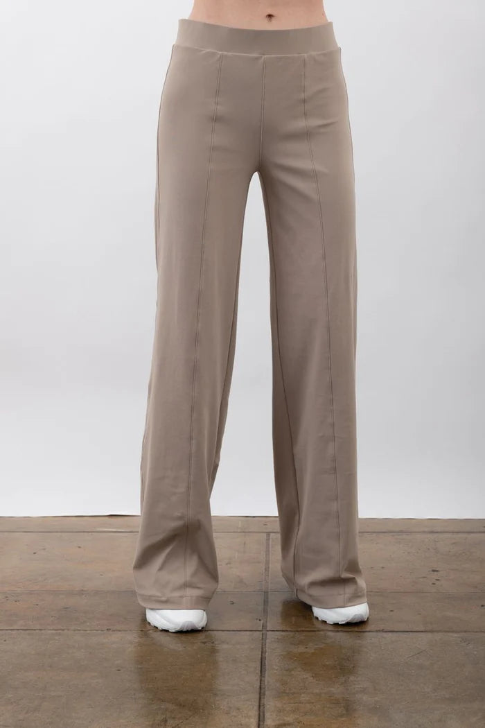 Rubie Tech Stretch Pull Up Wide Pant - Desert by Elaine Kim | 25 South Boutiques