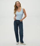 Sloan V Neck Tank - Fountain by Michael Stars — alternate view