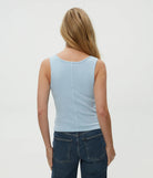 Sloan V Neck Tank - Fountain by Michael Stars — view 4